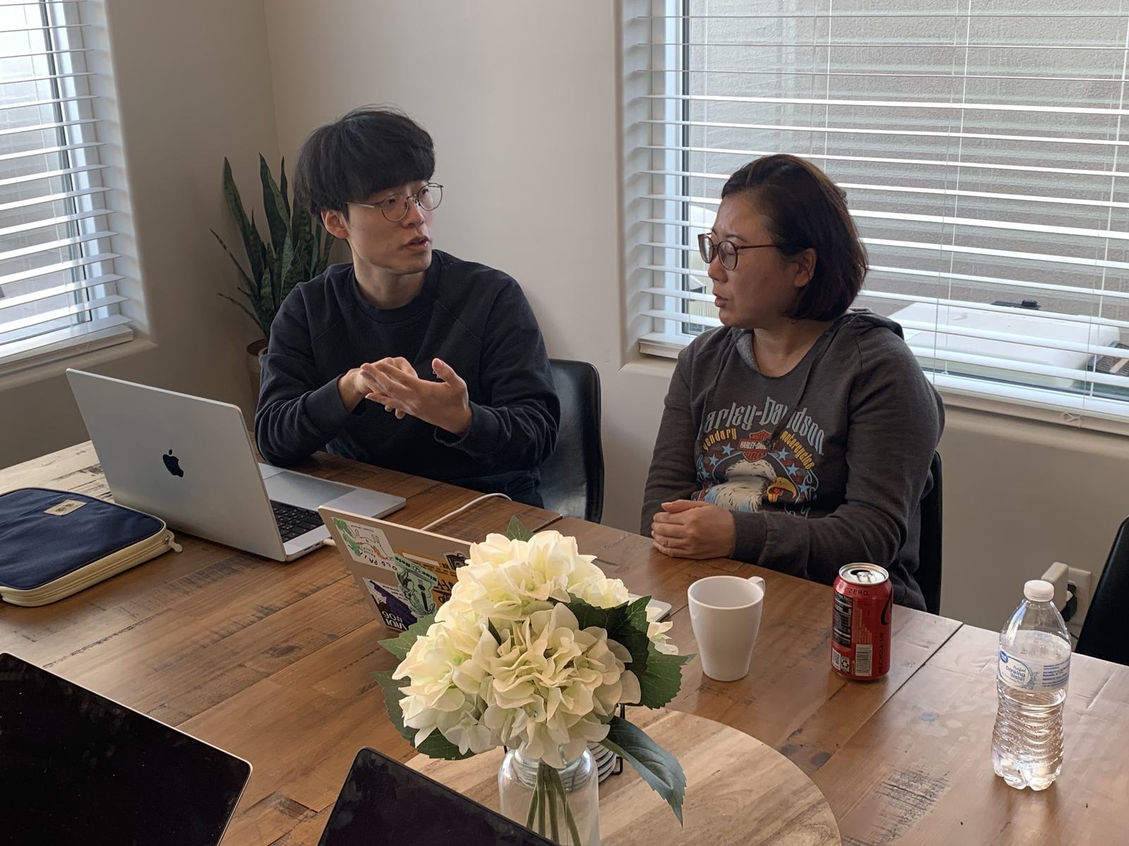A founder and a mentor, working it out
